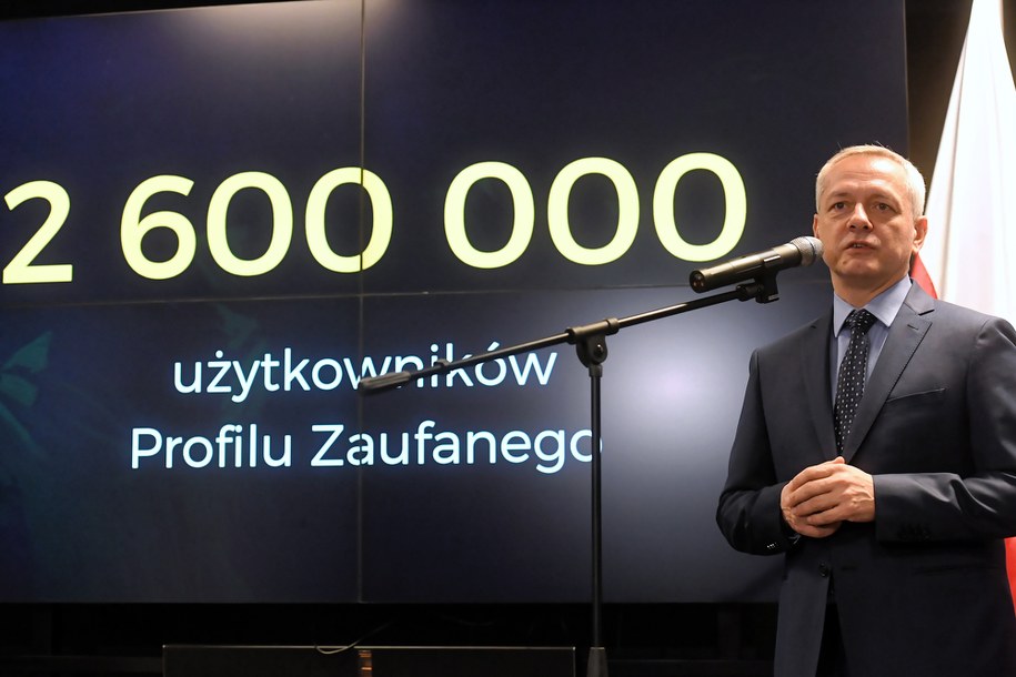 13.02.2019 - Minister cyfryzacji Marek Zagórski podczas konferencji prasowej pt. "Dlaczego warto, by każdy założył Profil Zaufany?" /Piotr Nowak /PAP