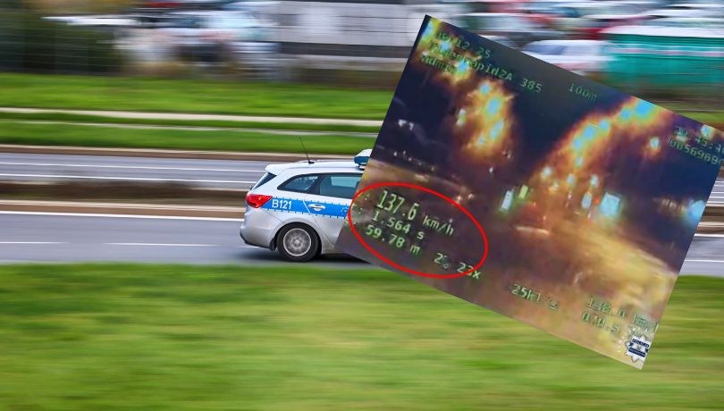 13-latek pędził samochodem ponad 130 km/h w terenie zabudowanym /Świętokrzyska policja /Shutterstock