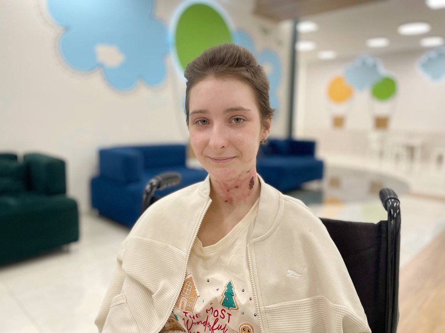 14-letnia Nastia, która trafiła pod opiekę lwowskich lekarzy /Mateusz Chłystun /RMF FM