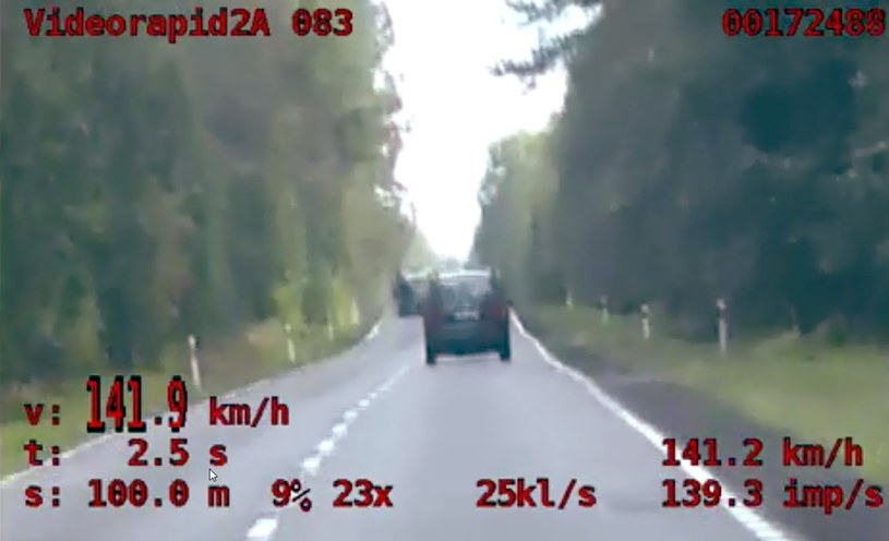 140 km/h z 2 promilami alkoholu. "Niezły" wyczyn /Informacja prasowa