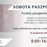 15 kwietnia kolejna "Sobota paszportowa" w Krakowie