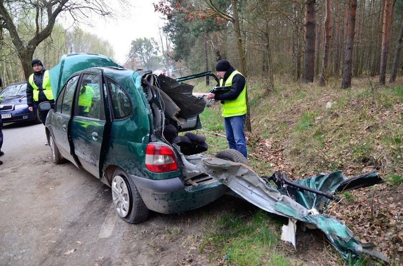 16-letni wówczas kierowca, pod wpływem alkoholu, uderzył w drzewo. Zginęło 7 młodych ludzi /Łukasz Piecyk /Agencja SE/East News