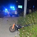 17-latek na hulajnodze wpadł wprost pod samochód