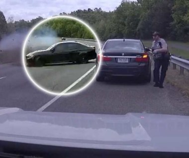 17-latek stracił kontrolę nad BMW M3. Mógł zabić policjanta