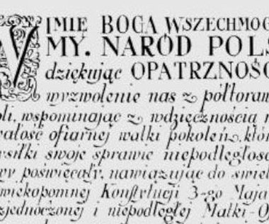 17 marca 1921 r. "My, Naród Polski...". Uchwalenie Konstytucji marcowej