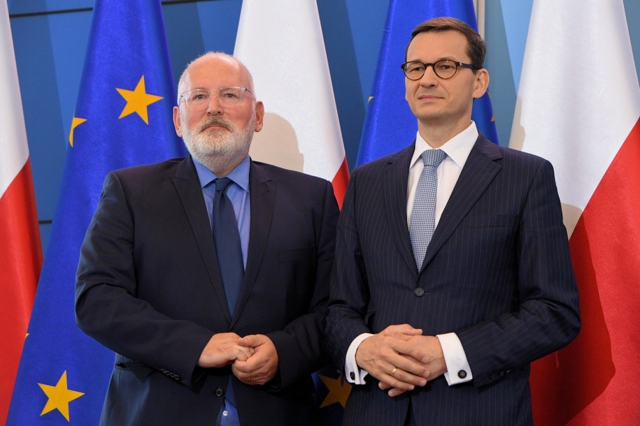 18 czerwca Frans Timmermans spotkał się z premierem Morawieckim / PAP/Radek Pietruszka /PAP