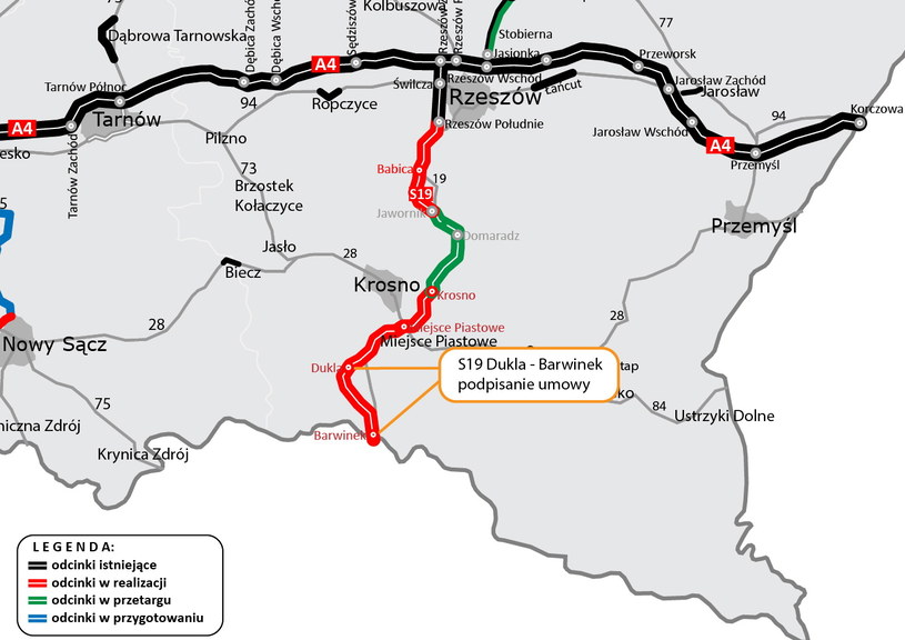 18-kilometrowa trasa doprowadzi drogę S19 Via Carpatia do granicy ze Słowacją /GDDKiA