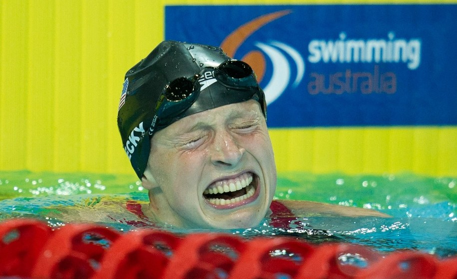 18-letnia amerykańska pływaczka Katie Ledecky /DAVE HUNT /PAP/EPA