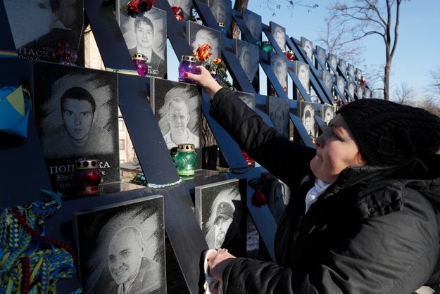 18 lutego 2014 podczas protestów na Majdanie Niepodległości zginęło ponad 100 osób /SERGEY DOLZHENKO /PAP/EPA