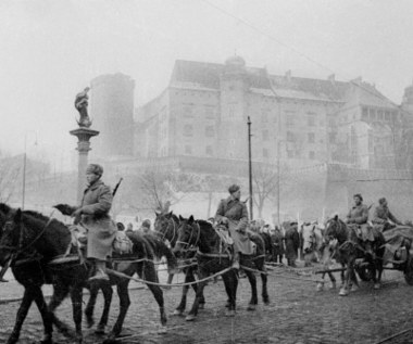 18 stycznia 1945 r. Czerwonoarmiści wkraczają do Krakowa.