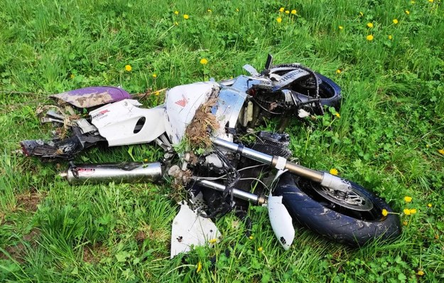 19-letni motocyklista zmarł na miejscu /Policja