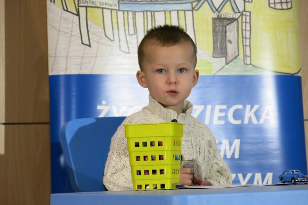 2-letni Adaś w dniu wyjścia ze szpitala /Józef Polewka [RMF FM] /Archiwum RMF FM