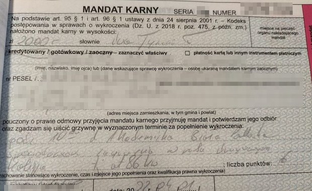 ​2 tys. zł mandatu za kolizję. Do zdarzenia doszło na skrzyżowaniu