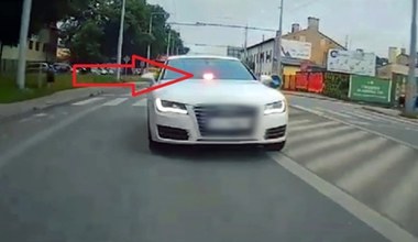 20-latek w pożyczonym Audi udawał policję. Jeden z kierowców nie dał się nabrać
