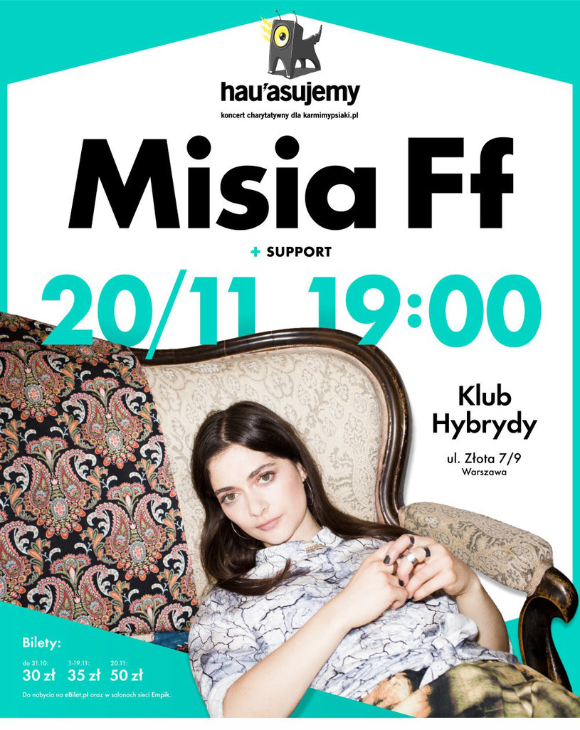 20 listopada Misia Ff zagra koncert w klubie Hybrydy /materiały prasowe