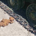 200 kg czołgowych gąsienic ocalone ze skupu złomu. Trafią do muzeum