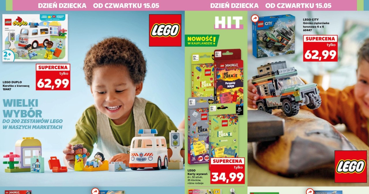 200 zestawów klocków LEGO i ceny od 34,99 zł! Niesamowita promocja na Dzień Dziecka! /Kaufland /INTERIA.PL