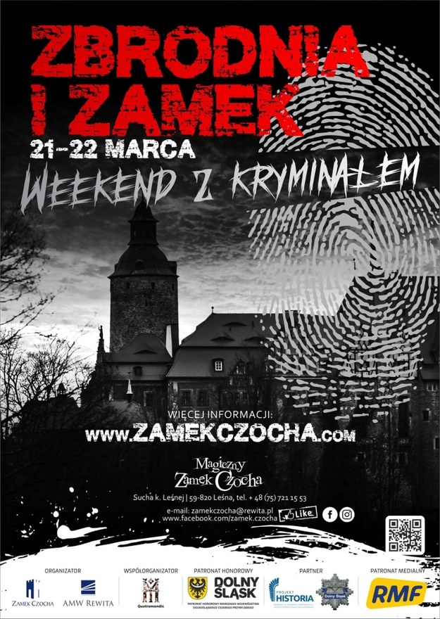 21-22 III 2020 roku na Zamku Czocha odbędzie się weekend z kryminałem „Zbrodnia i zamek”. /Materiały prasowe