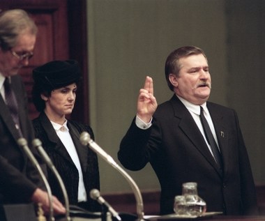 22 grudnia 1990 r. Przysięga prezydencka Lecha Wałęsy