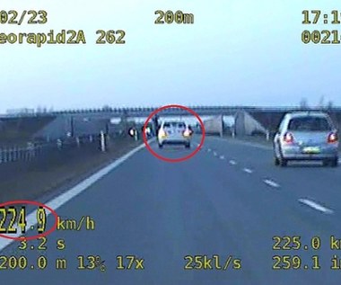 224 km/h autostradą. Mandat był bardzo wysoki