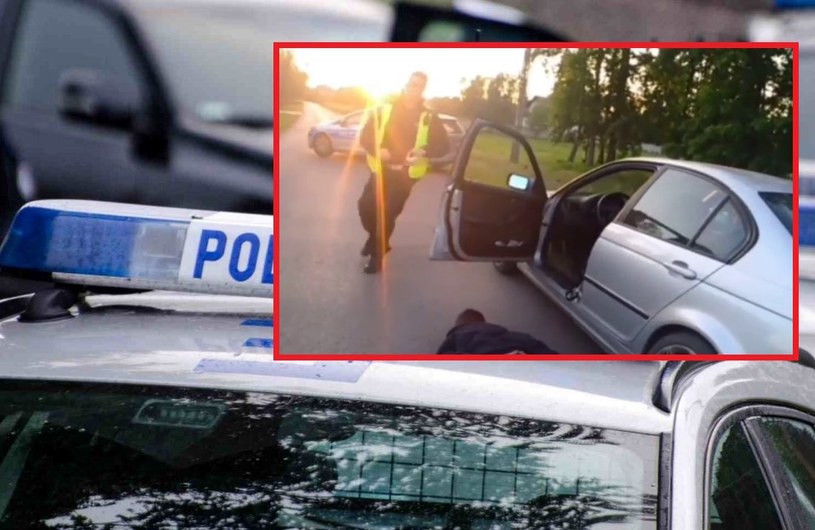 23-letni kierowca BMW, zamiast zatrzymać się do kontroli, zaczął uciekać. Okazało się, że nie ma uprawnień do prowadzenia. /News Lubuski/ East News/ KMP w Radomiu /