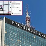 24-latek wspiął się na Hotel Presidential w Warszawie. Na dachu czekała policja