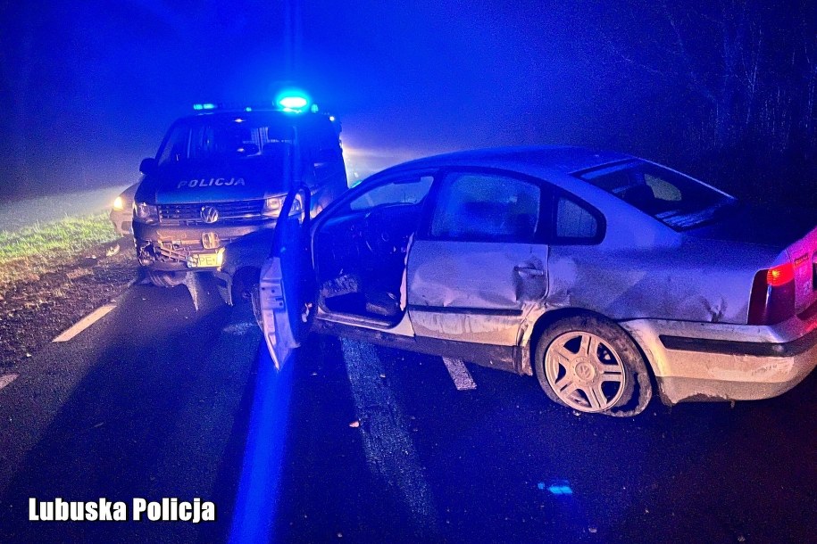 24-latek został zatrzymany przez policjantów po pościgu /Lubuska policja /