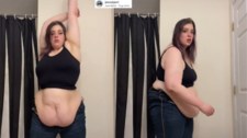 24-letnia influencerka ważyła  186 kilogramów. Teraz chwali się fałdami skóry