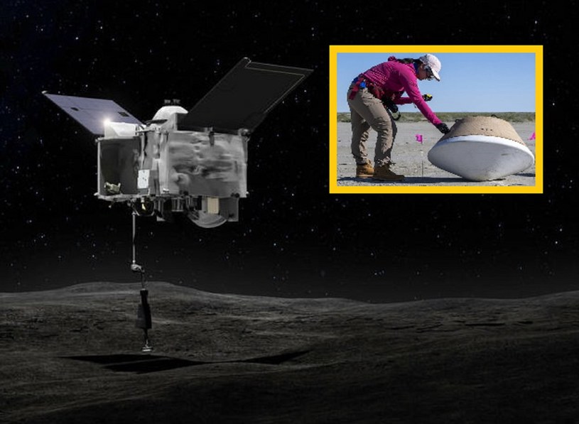 24 września po 7 latach misji sonda NASA z próbkami z asteroidy powróci na Ziemię /NASA