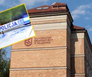 25-latek wtargnął na krakowską uczelnię. Miał ostre narzędzie