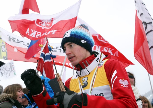 25-letni Kamil Stoch w 2013 r. w słoweńskiej Planicy uplasował się na ósmej pozycjii /Grzegorz Momot /PAP