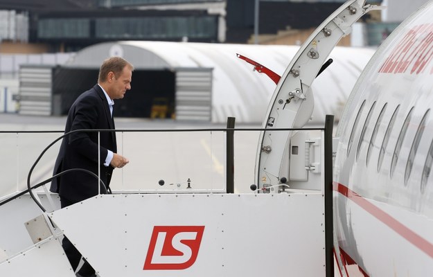 26.06.2014. Premier Donald Tusk przed wylotem do Brukseli, /Paweł Supernak /PAP