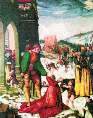 27 Ścięcie św. Doroty, Hans Baldung, zwany Grien, ok. 1516 r. 27 Ścięcie św. Doroty, Hans Baldung, zwany Grien, ok. 1516 r. /Encyklopedia Internautica