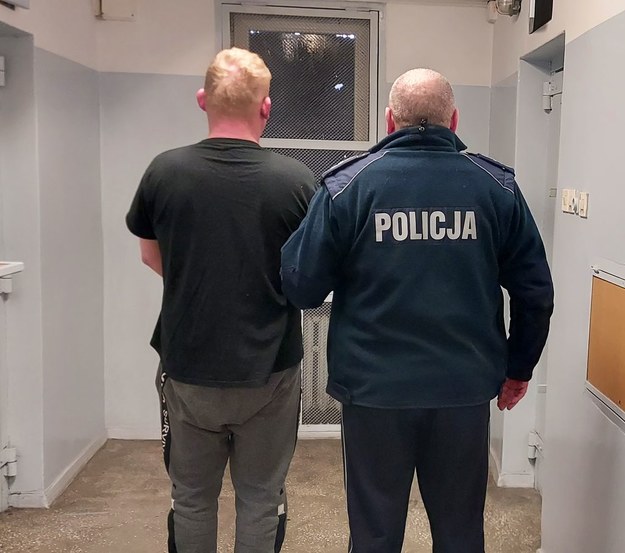 28-letni wandal został zatrzymany przez policję /KPP WIeluń /