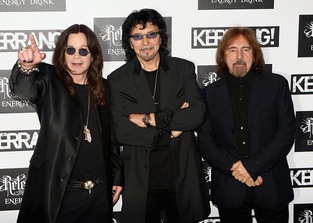 3/4 oryginalnego składu Black Sabbath (Tony Iommi w środku) fot. Tim Whitby /Getty Images/Flash Press Media