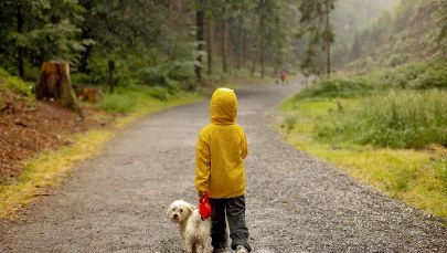 3-latek w piżamce biegł za psem. Uratowała go idąca do pracy policjantka