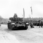 3 maja 1946 r., Meppen. Ostatnia defilada "Czarnych Diabłów" - 1. Dywizji Pancernej generała Maczka