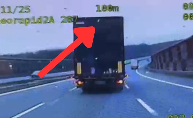 3 tys. zł mandatu i 12 punktów karnych dla kierowcy tira. Groźna sytuacja na A4
