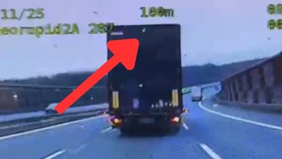 3 tys. zł mandatu i 12 punktów karnych dla kierowcy tira. Groźna sytuacja na A4