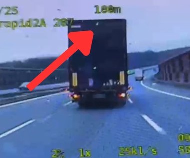 3 tys. zł mandatu i 12 punktów karnych dla kierowcy tira. Groźna sytuacja na A4