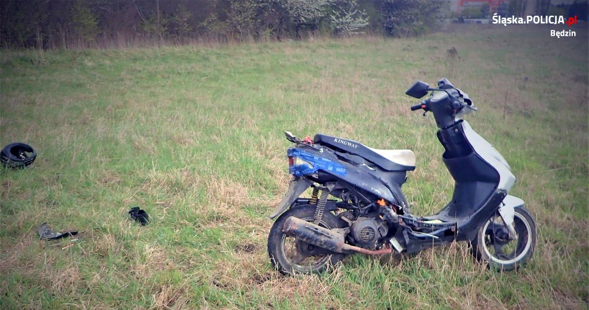 35-latek próbował zgubić radiowóz jadąc skuterem z silnikiem 50 ccm /Policja