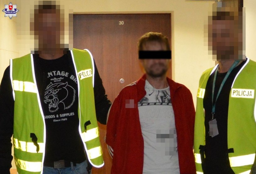 39-letni mieszkaniec Tomaszowa Lubelskiego był poszukiwany 16 listami gończymi /Policja Lubelska /materiały prasowe