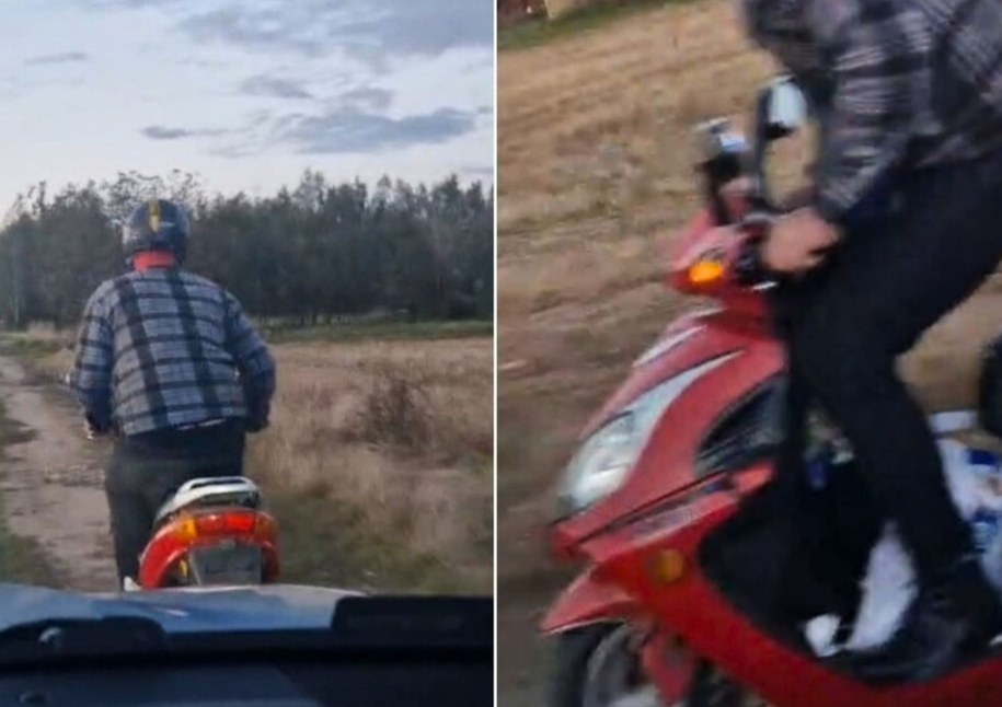 40-latek uciekał na skuterze przed policją, fot. Policja Lublin /