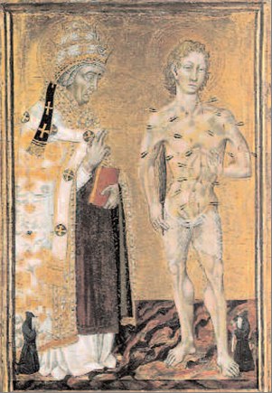 40 Święty Fabian i święty Sebastian, Giovanni di Paola, 1465 r. 40 Święty Fabian i święty Sebastian, Giovanni di Paola, 1465 r. /Encyklopedia Internautica