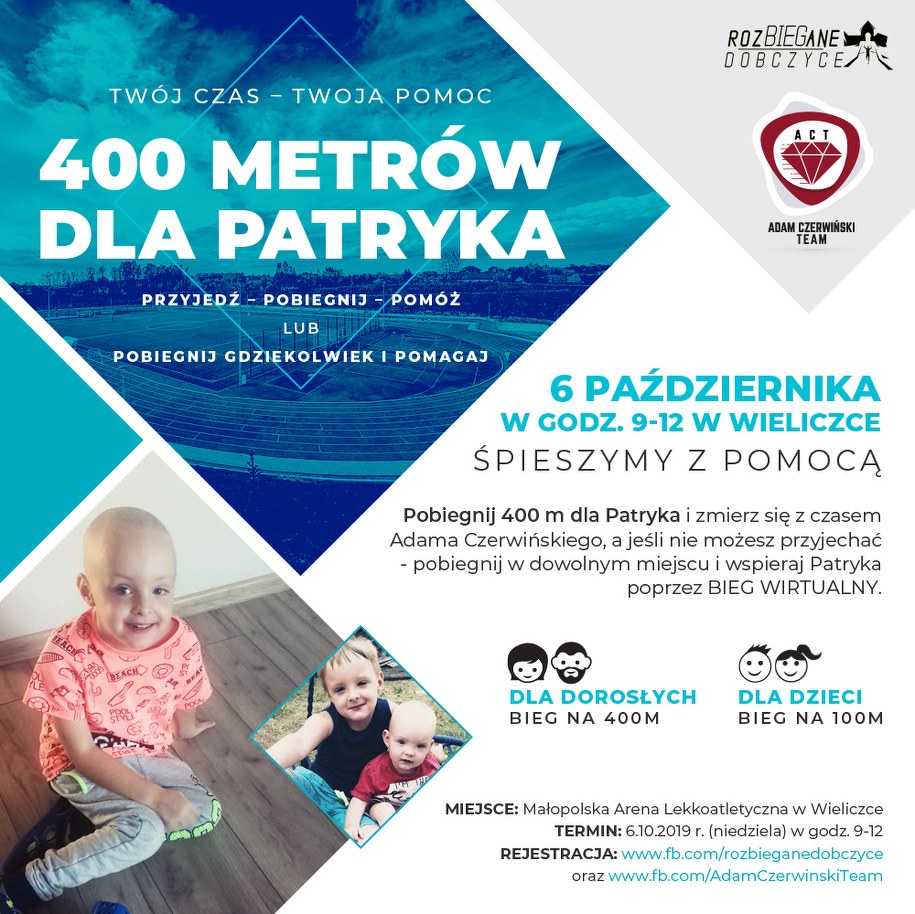 400 metrów dla Patryka /informacja prasowa /Materiały prasowe
