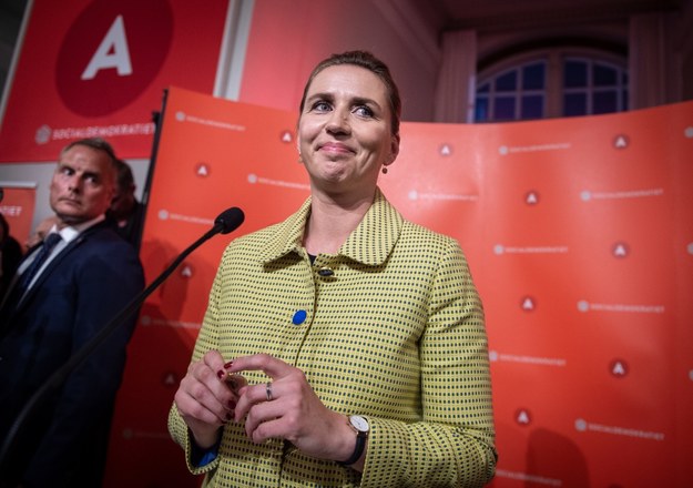 41-letnia Mette Frederiksen ma szanse zostać najmłodszym premierem w historii Danii /LISELOTTE SABROE    /PAP/EPA