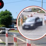 42-latka zignorowała czerwone światło. Utknęła z dziećmi na przejeździe