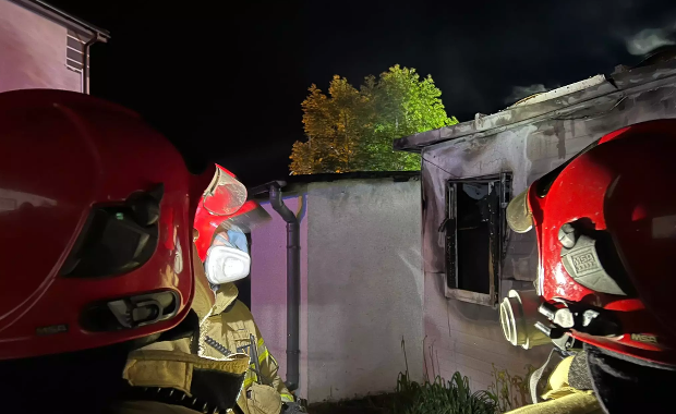 45-latek zginął w pożarze domku letniskowego