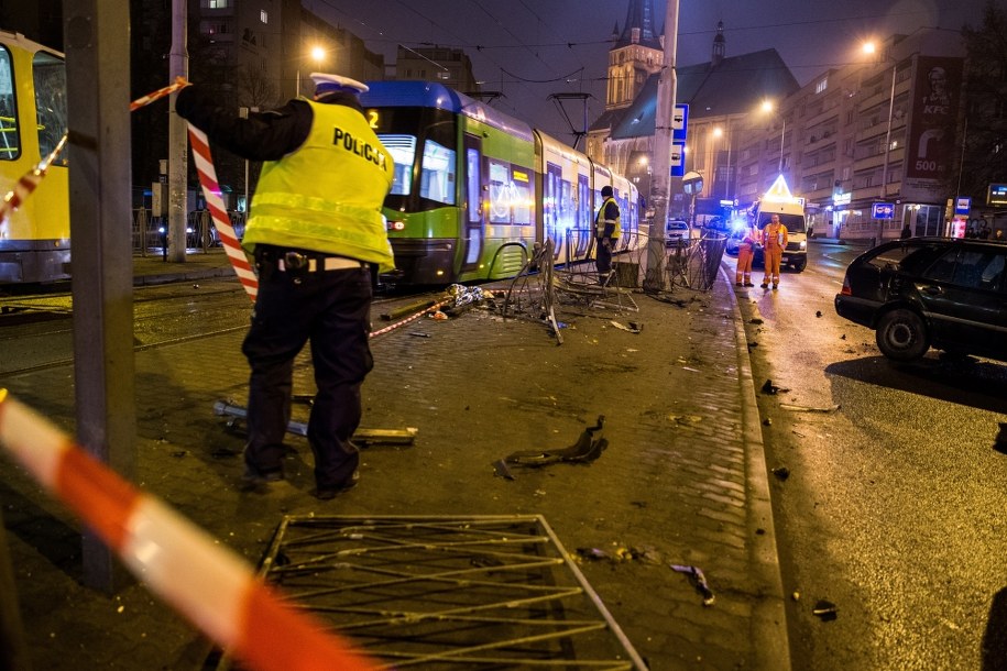 5 osób zostało rannych w wypadku, do jakiego doszło w Szczecinie /Marcin Bielecki /PAP