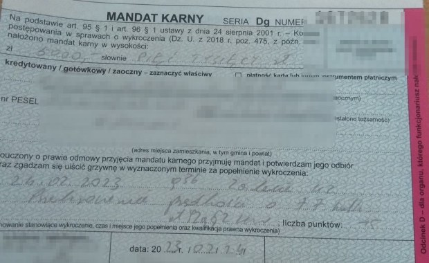 5 tys. zł mandatu dla drogowego recydywisty. Stracił prawo jazdy